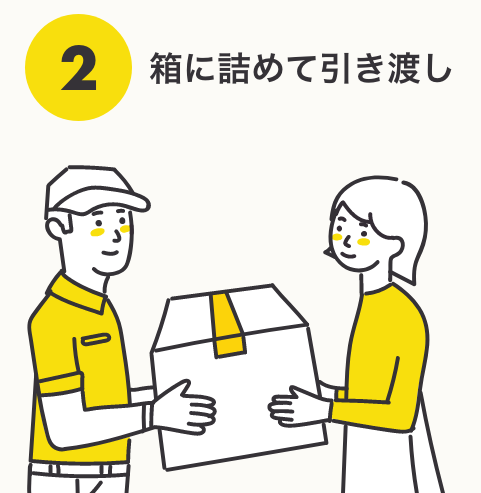 ブックサプライ申込み流れ ②箱に詰めて引き渡し