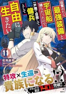 目覚めたら最強装備と宇宙船持ちだったので、一戸建て目指して傭兵として自由に生きたい-第11巻-表紙