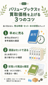 バリューブックスの買取価格を上げるコツ