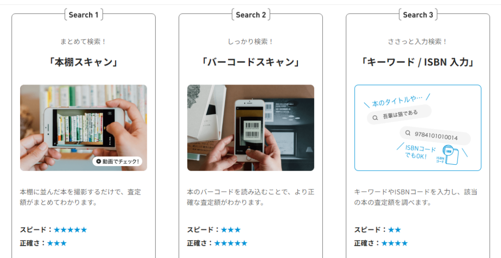 バリューブックス お試し査定の方法