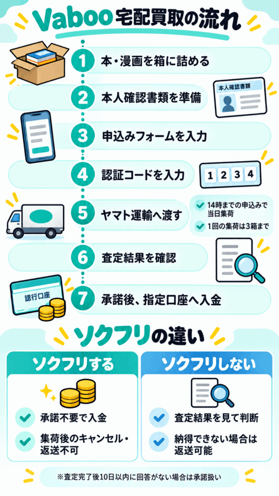 Vaboo宅配買取の流れ