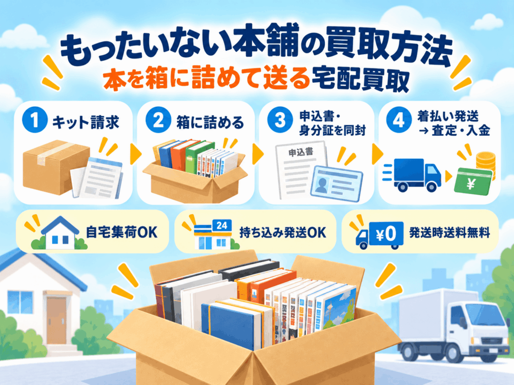 もったいない本舗の買取方法